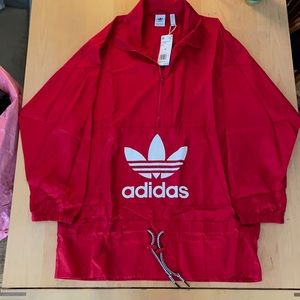 Red Adidas Windjacket Pullover